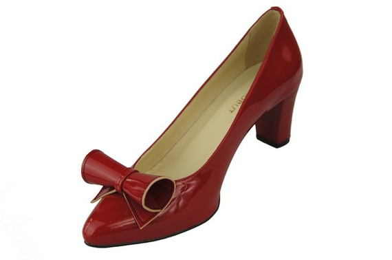 Damenschuhe Pumps Naturleder Rotlack 975 ElitaBut