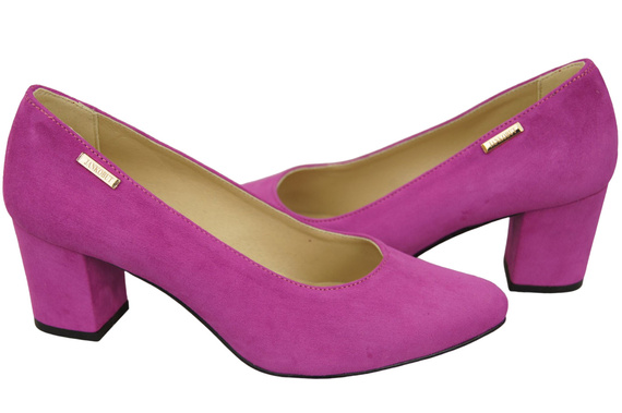 Damenschuhe Alpenveilchen-Pumps Natürliches Wildleder 106 ElitaBut