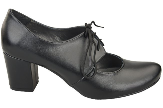 Schuhe Damenschuhe, Naturleder, Schwarz 161 ElitaBut