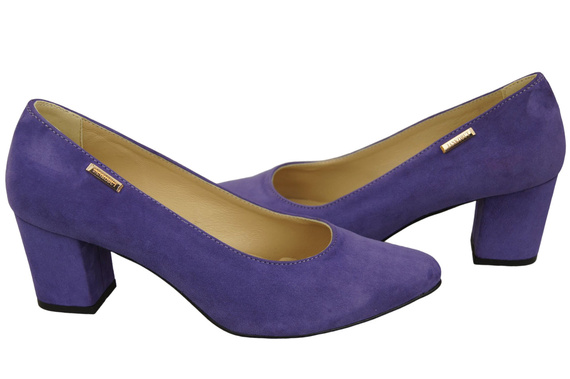 Damenschuhe Pumps Lila Natürliches Wildleder 106 ElitaBut