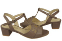 Damenschuhe Cappuccino Sandalen Naturleder 169 ElitaBut