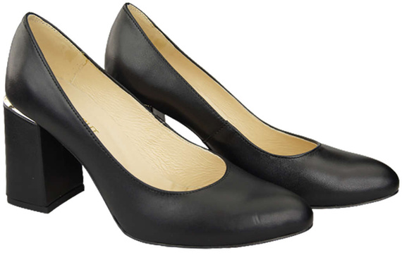 Damenschuhe Pumps Schwarz Naturleder 179 ElitaBut