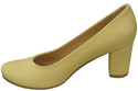 Klassische Damen Banane Leder Mandel Nase Pumps 201 ElitaBut