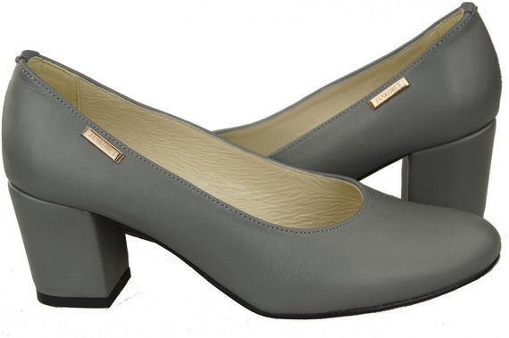 Damenschuhe Graue Pumps Naturnarbenleder 125 ElitaBut