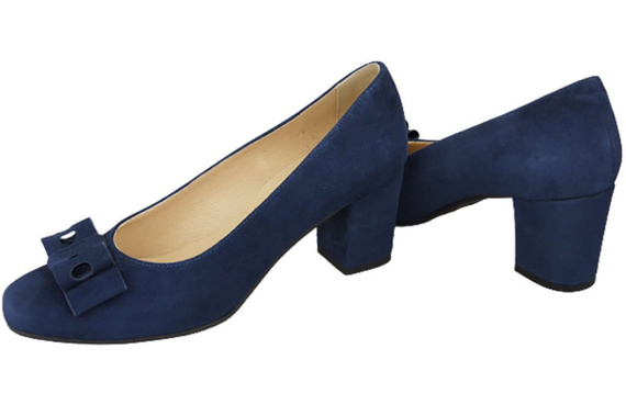 Damenschuhe Pumps Marineblau Natürliches Wildleder 163 ElitaBut