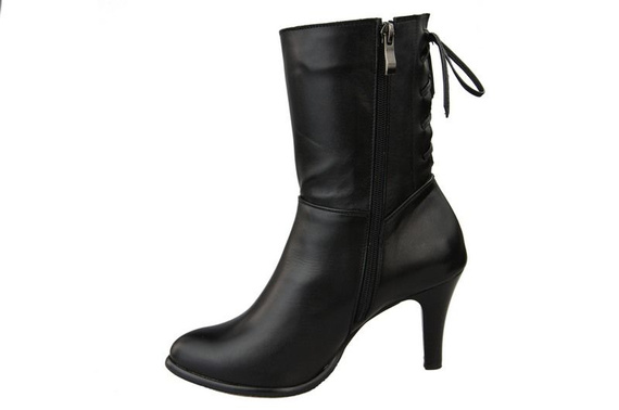 Winterschuhe Damenstiefeletten, Naturleder, Schwarz 978 Z ElitaBut