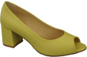 Damenschuhe PEEP TOE Lemon Pumps Naturleder mit beschichtetem Absatz 192 ElitaBut