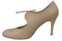 Damenschuhe Pumps Naturleder Cappuccino Lico 553 ElitaBut
