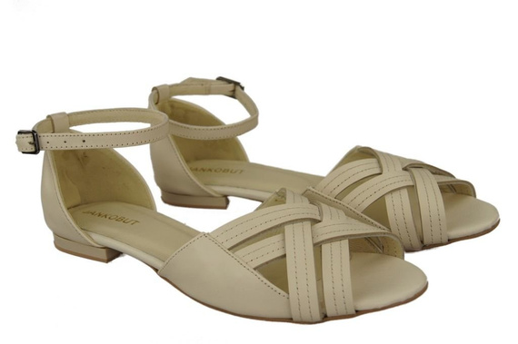 Schuhe Damen Sandalen Beige Naturleder 128 ElitaBut