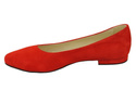 Damenschuhe Ballerinas Rot, Naturleder, Wildleder 131 ElitaBut