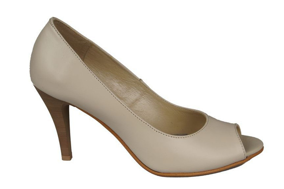 Damenschuhe Pumps, Naturleder, Beige 774 ElitaBut