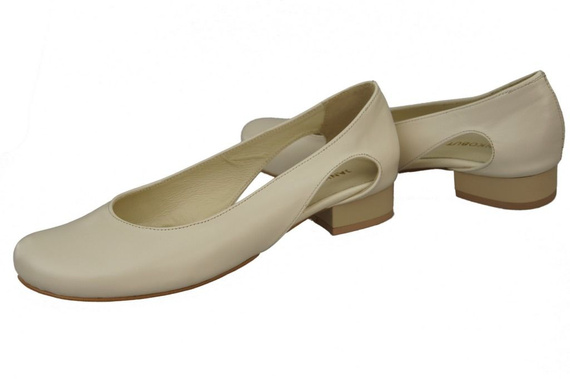 Damen Ballerinas Beige Naturleder 103 ElitaBut