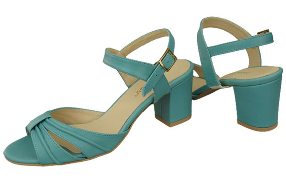 Damenschuhe Türkise Sandalen, Naturleder 168 ElitaBut