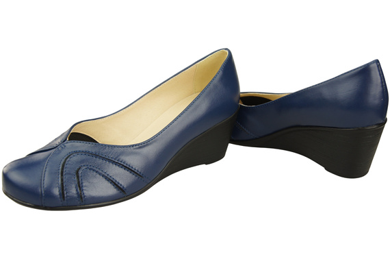 Damen Schwarz Naturleder Gestiefelte Marineblau 828 ElitaBut