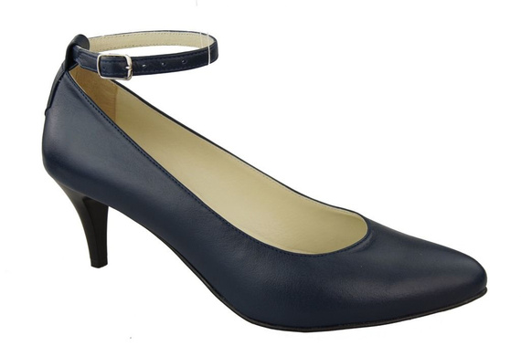 Damenschuhe Pumps Marineblau Naturleder 997 ElitaBut