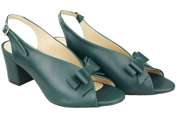 Damenschuhe Malachite-Sandalen, natürlich genarbtes Leder, 148 L ElitaBut