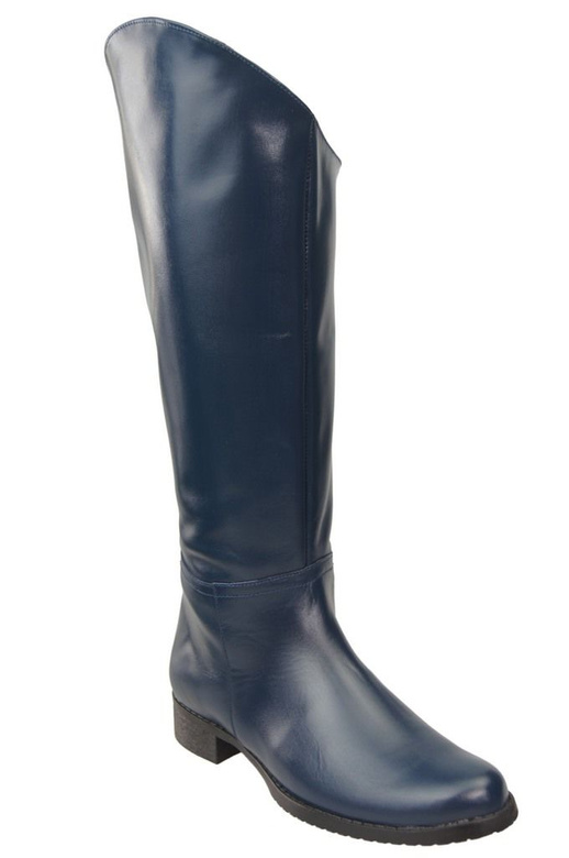 Schuhe Damenstiefel Stiefel, Naturleder 124 Marineblau ElitaBut