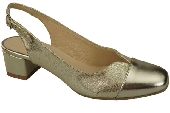Damenschuhe Sandalen Naturleder 165 Gold ElitaBut