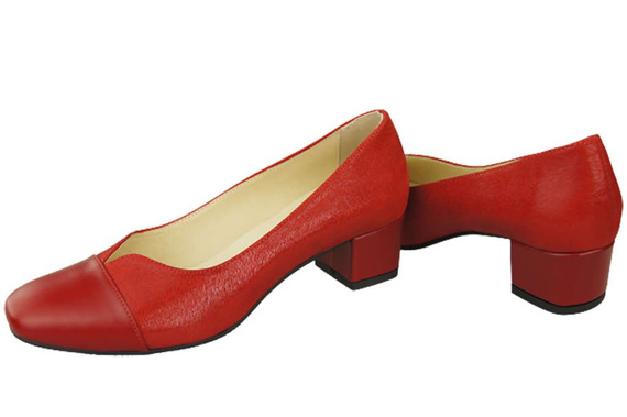 Damenschuhe Pumps Naturleder 164 Rot ElitaBut