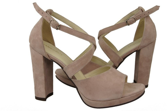 Damenschuhe Sandalen Rosa, Naturleder, Wildleder 114 ElitaBut