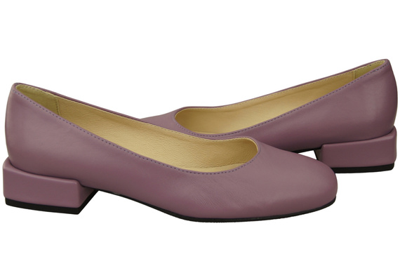 Bequeme Frauen Schuhe Lilienfarben Flats Natural Leder 204 ElitaBut