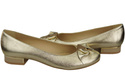 Damen Ballerinas Naturleder Gold 894 ElitaBut