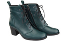 Winter-Schnürstiefeletten für Damen, Naturleder, Malachite 188, von ElitaBut