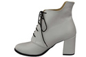 Damen Winter-Schnürstiefeletten, Naturleder, Weiß 174 von ElitaBut