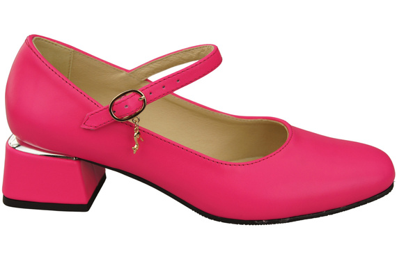 Damenschuhe Neon Rosa Riemchenpumps Naturleder 202 ElitaBut