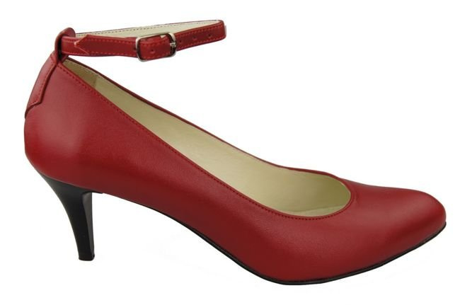 Damenschuhe Rote Pumps, Naturleder 997 ElitaBut