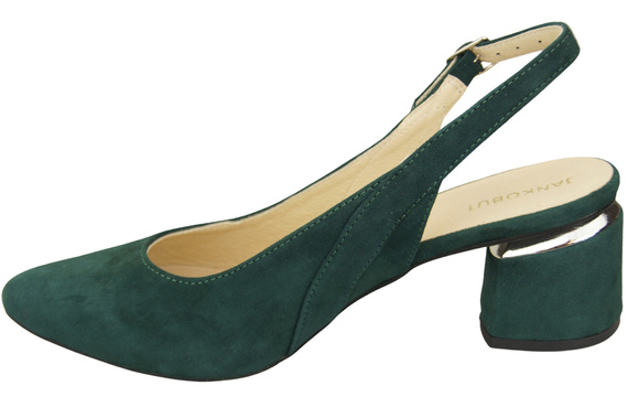 Damensandalen aus natürlichem Wildleder, grüne Eleganz und Komfort 196 von ElitaBut