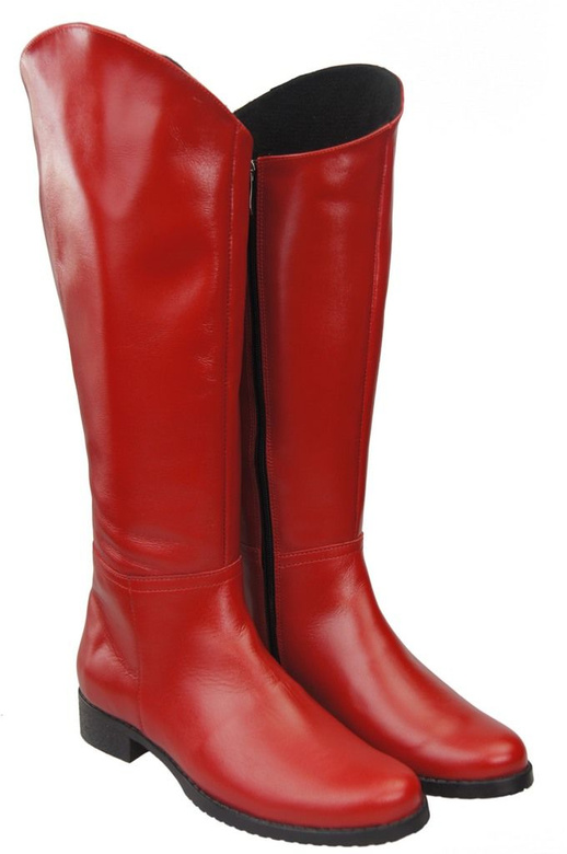 Schuhe Damenstiefel, Stiefel, Naturleder 124 Red ElitaBut