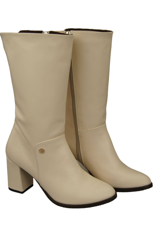 Damen-Halbstiefel, Naturleder, Beige 189 ElitaBut