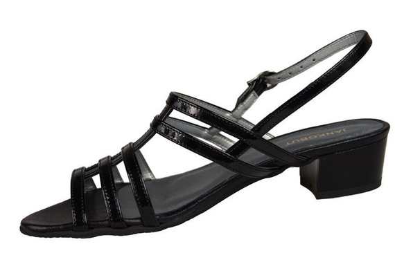 Damenschuhe Sandalen mit flachem Absatz Schwarz 622 ElitaBut
