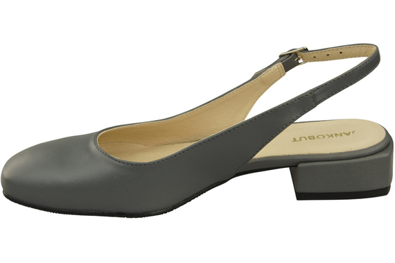 Damen Schuhe Sandalen Aschgrau Flacher Absatz Naturleder 206 ElitaBut