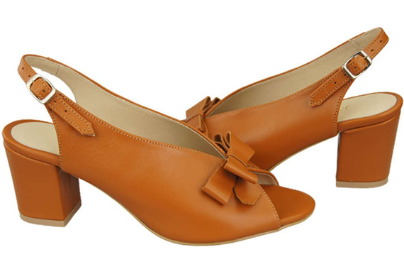 Damenschuhe Sandalen Rot, natürlich genarbtes Leder, 148 L ElitaBut