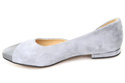 Damenschuhe Ballerinas, Grau, Naturleder, Wildleder, 146 ElitaBut