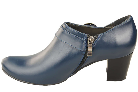 Schuhe Damenschuhe, Naturleder, Marineblau 826 ElitaBut