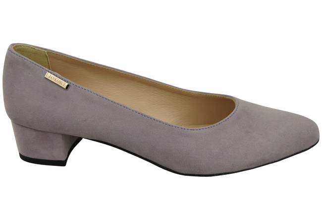 Bequeme Damen-Schuhe Lilienfarben aus echtem Veloursleder 220 Z ElitaBut