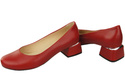 Damenschuhe Pumps Naturleder 159 Rot ElitaBut