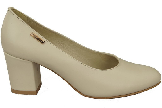 Damenschuhe Pumps Beige Naturnarbenleder 125 ElitaBut
