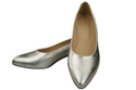 Damen Pumps Silber mit niedrigem Absatz zeitlose Eleganz und Komfort 220 ElitaBut