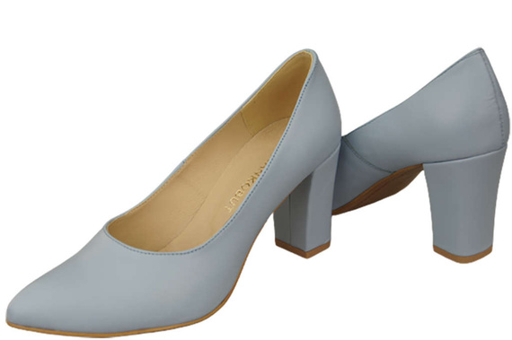Damenschuhe Pumps Hellblau Naturleder 170 ElitaBut