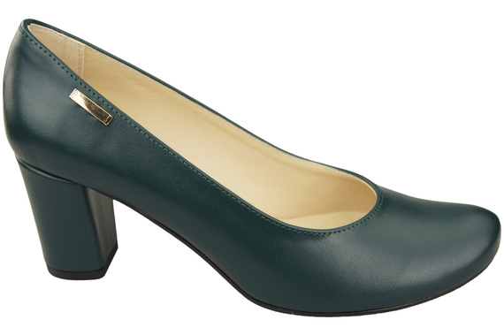 Klassische Damen Malachit Leder Mandel Nase Pumps 201 ElitaBut