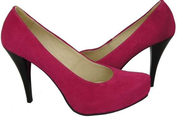 Damenschuhe Pumps Lila Natürliches Wildleder 644 ElitaBut