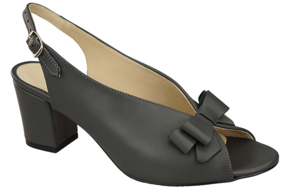 Damenschuhe Graphite-Sandalen, naturbelassenes Narbenleder, 148 L ElitaBut
