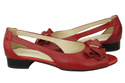 Schuhe Damen Sandalen Rot Naturleder 994 ElitaBut