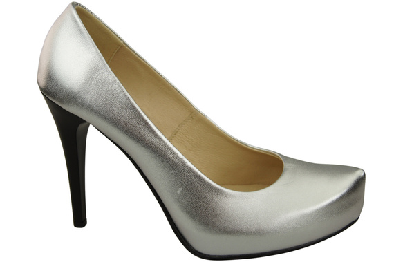 Damen Footwear Silber Stiletto Pumps Naturleder 205 ElitaBut