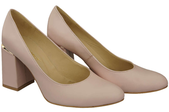 Damenschuhe Pumps Rosa Puder Naturleder 179 ElitaBut