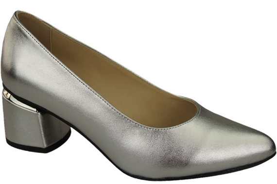 Damenschuhe Silber Pumps Naturleder 143 ElitaBut